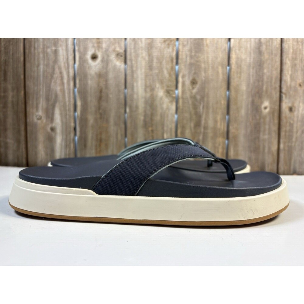 Olukai Nu'a Pi'o Navy Sandals Women’s Size 5